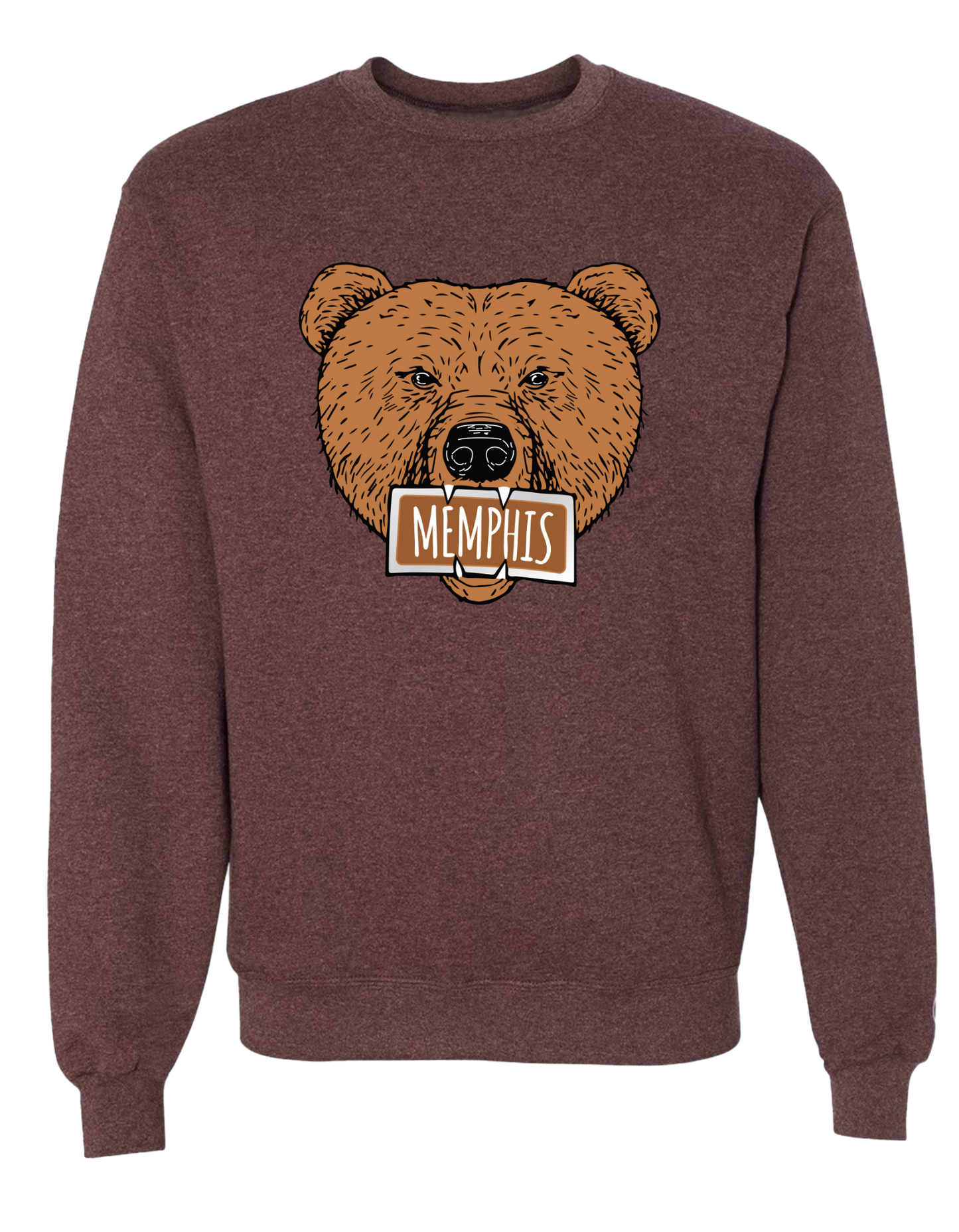 The Grizz Bear Crew - Maroon Heather
