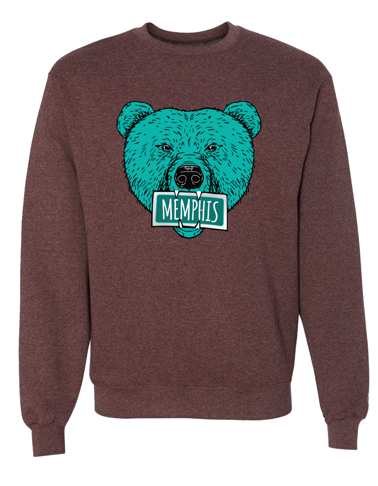 The Grizz Bear Crew - Maroon Heather