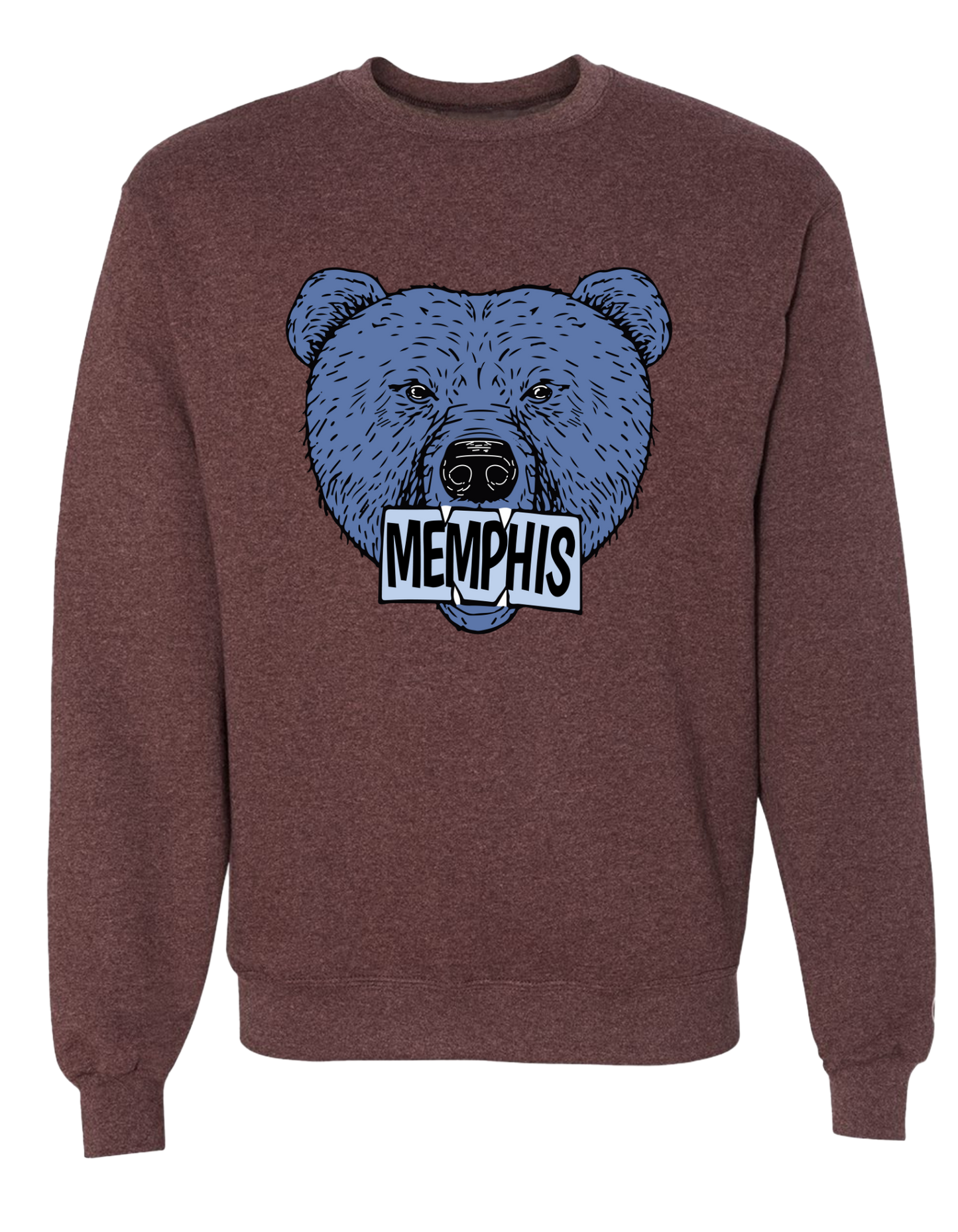 The Grizz Bear Crew - Maroon Heather