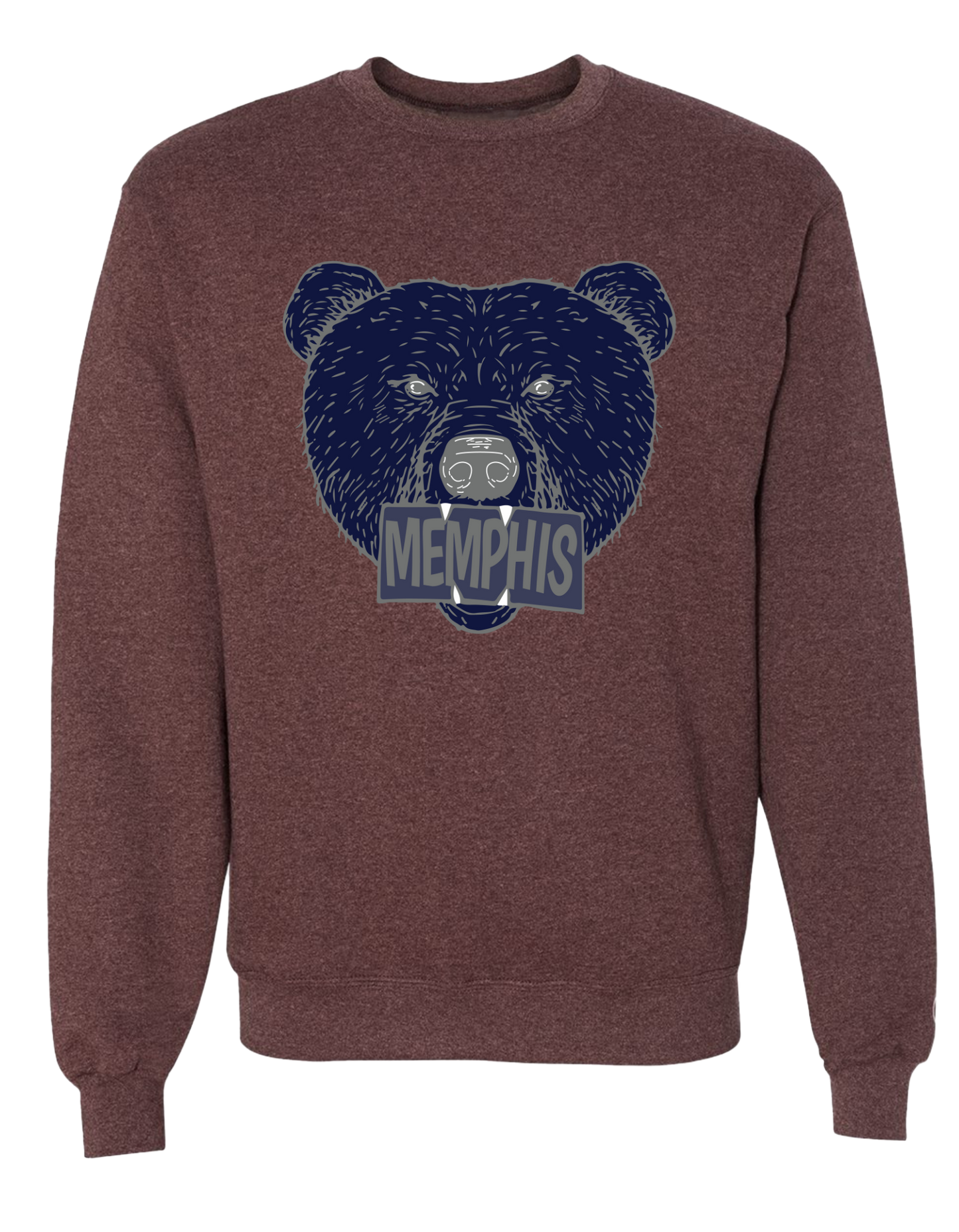 The Grizz Bear Crew - Maroon Heather