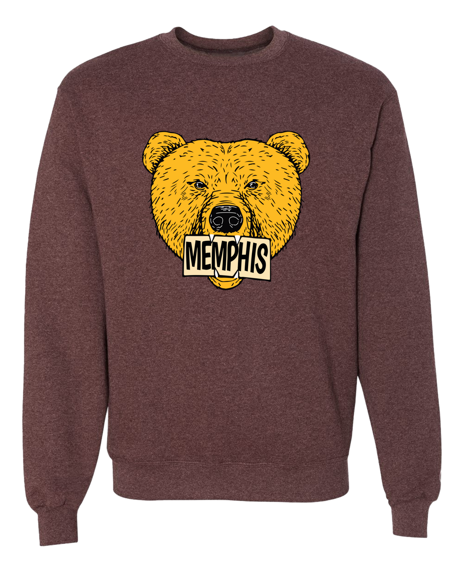 The Grizz Bear Crew - Maroon Heather