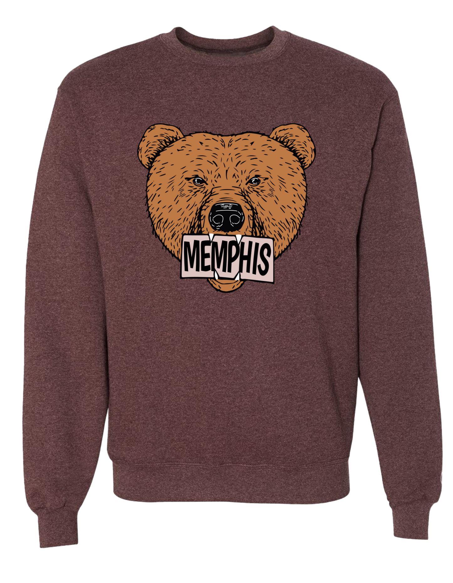 The Grizz Bear Crew - Maroon Heather
