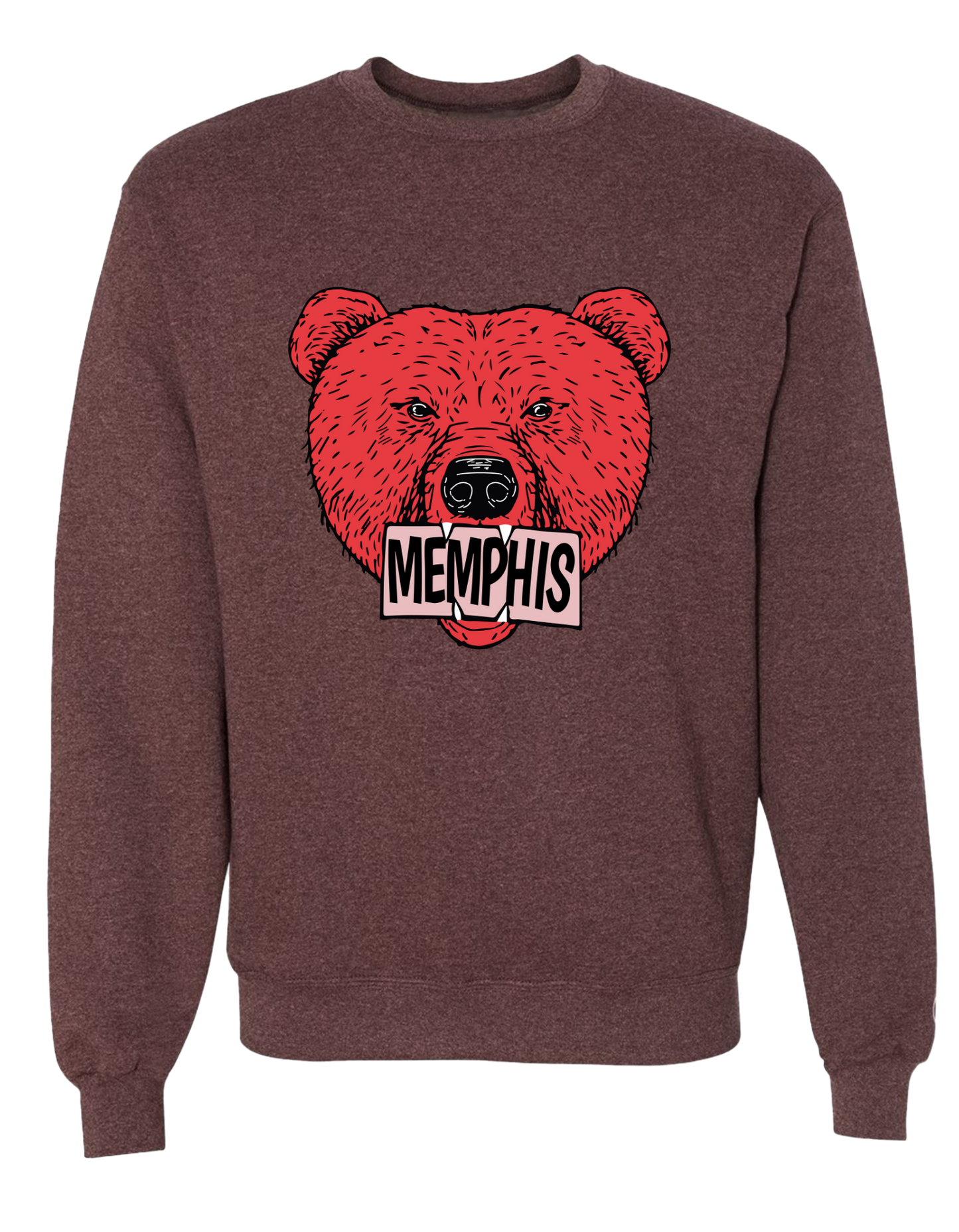 The Grizz Bear Crew - Maroon Heather