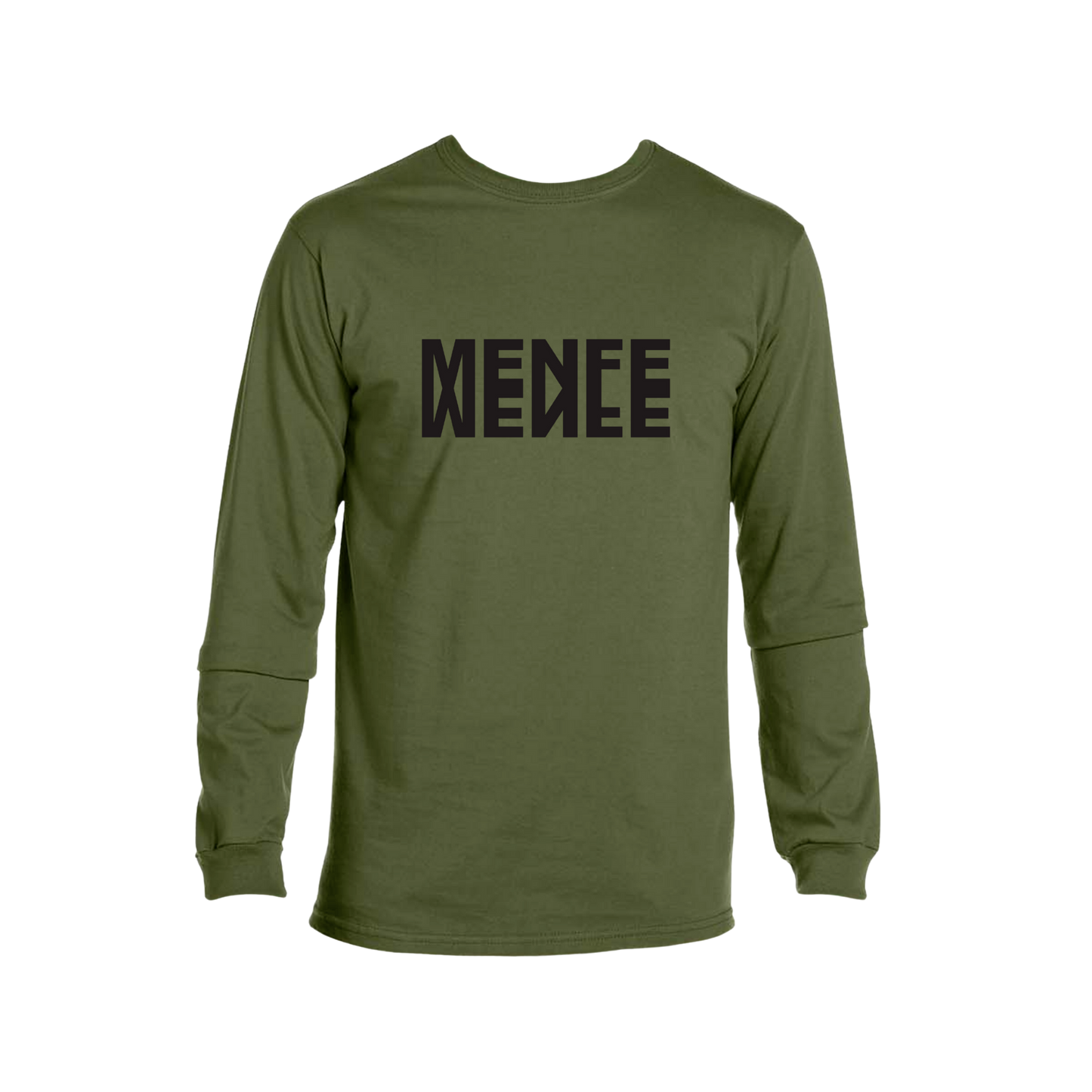 Menfe (Olive) Reflection Longsleeve- Black