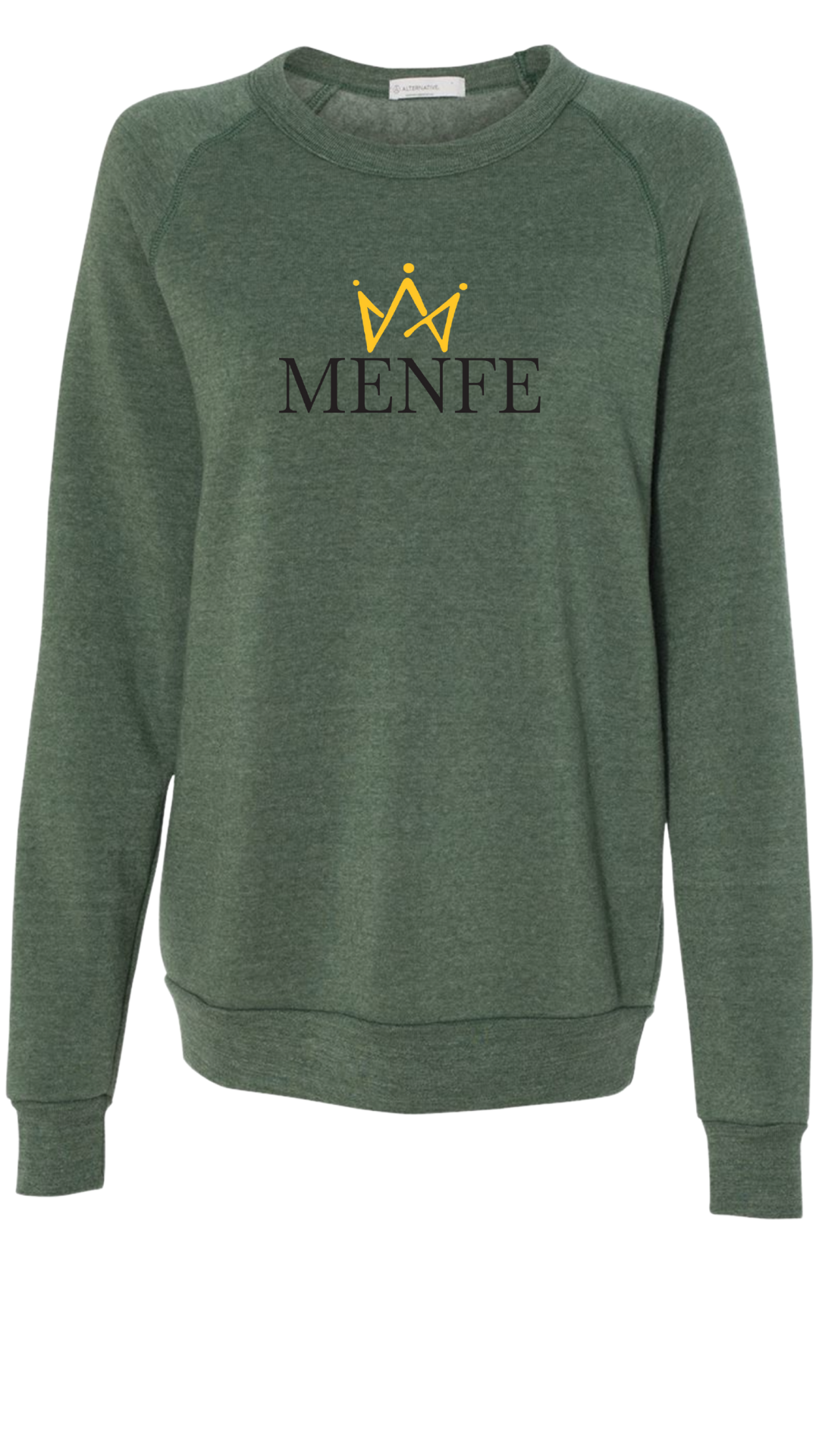 Menfe (Eco-Pine) Original Gold Crewneck–Black