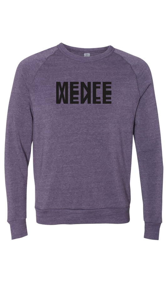 Menfe (Eco-Purple) Reflection Crewneck–Black