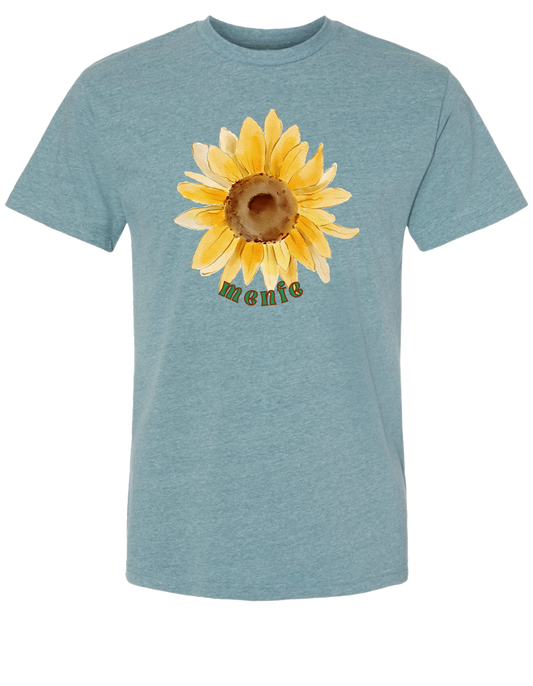 Sunflower T-Shirt - Heather Pacific, Heather Teja and Natural