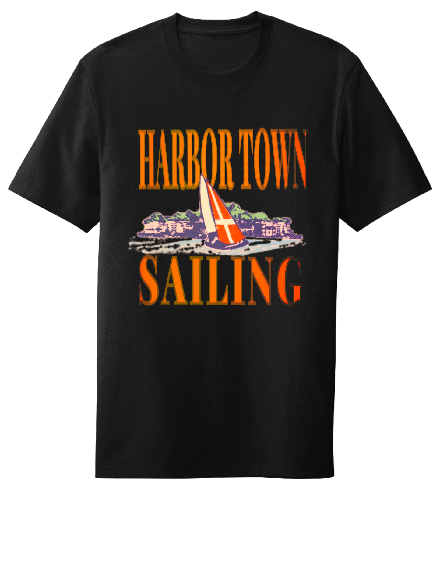 Harbor Town Sailing T-Shirt - Black