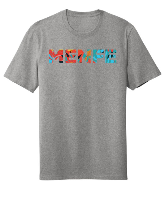 Tropical Menfe T-Shirt - Light Heather Grey