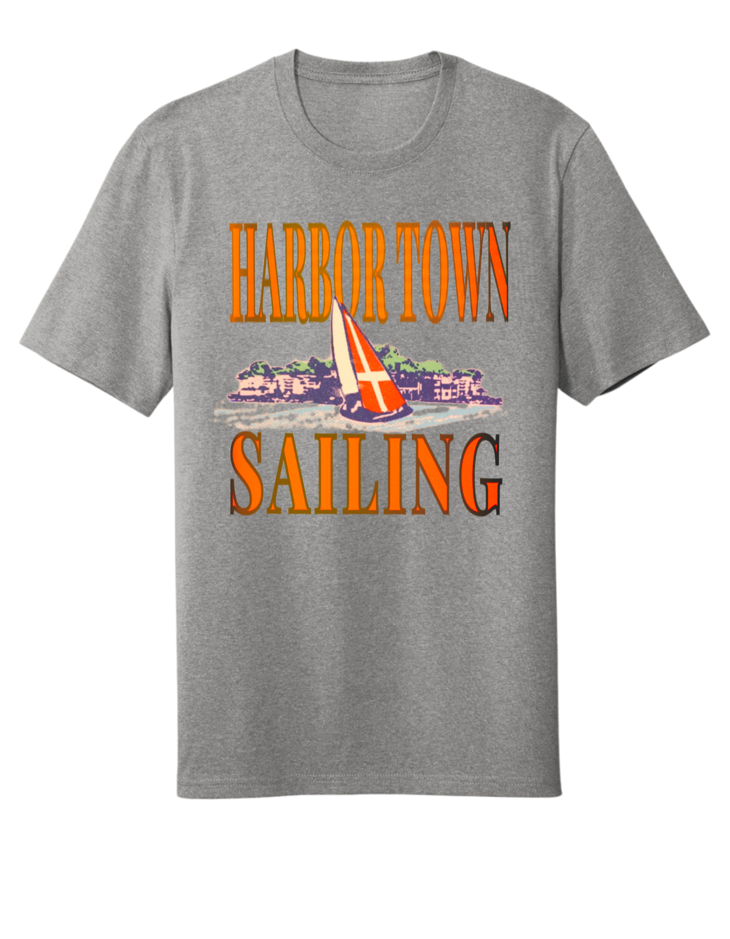 Harbor Town Sailing T-Shirt - Light Heather Grey
