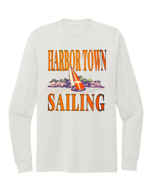 Harbor Town Sailing Long Sleeve - White