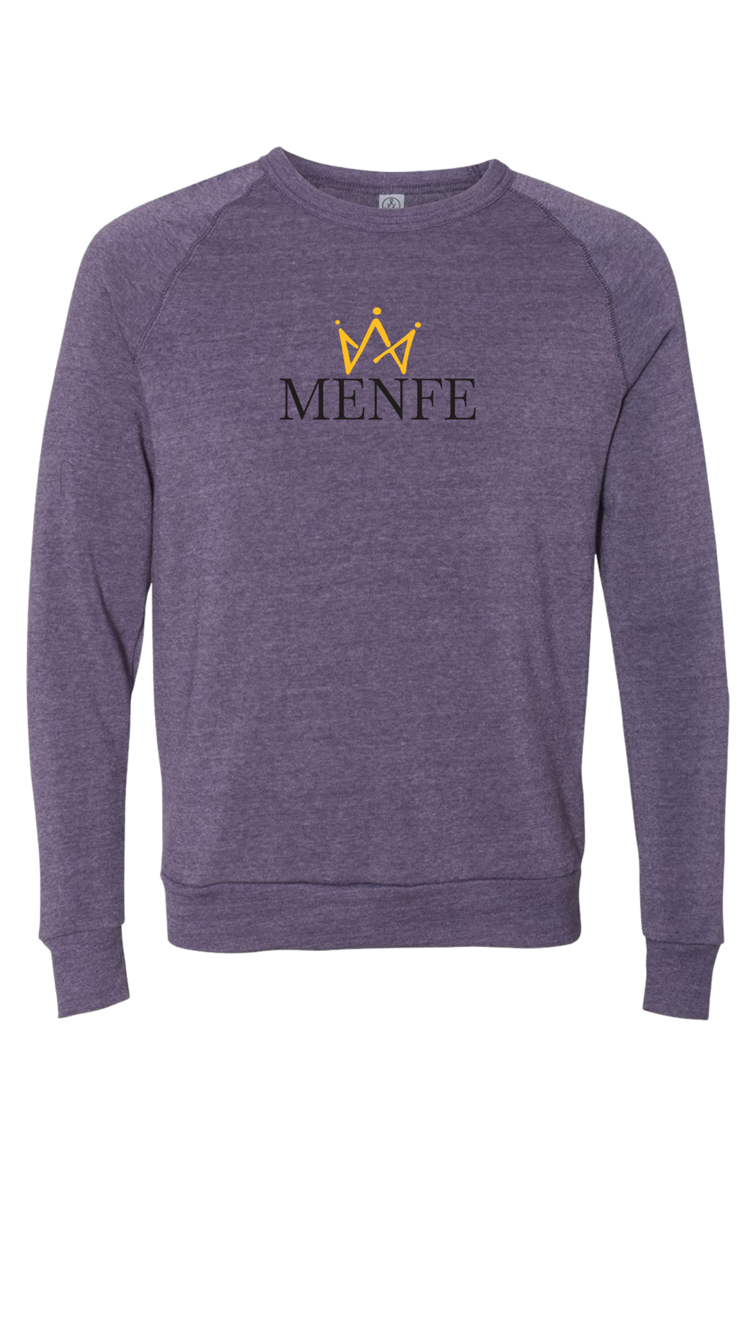 Menfe (Eco-Purple) Original Gold Crewneck–Black