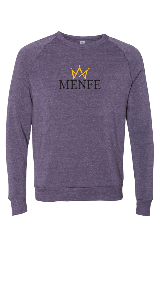 Menfe (Eco-Purple) Original Gold Crewneck–Black