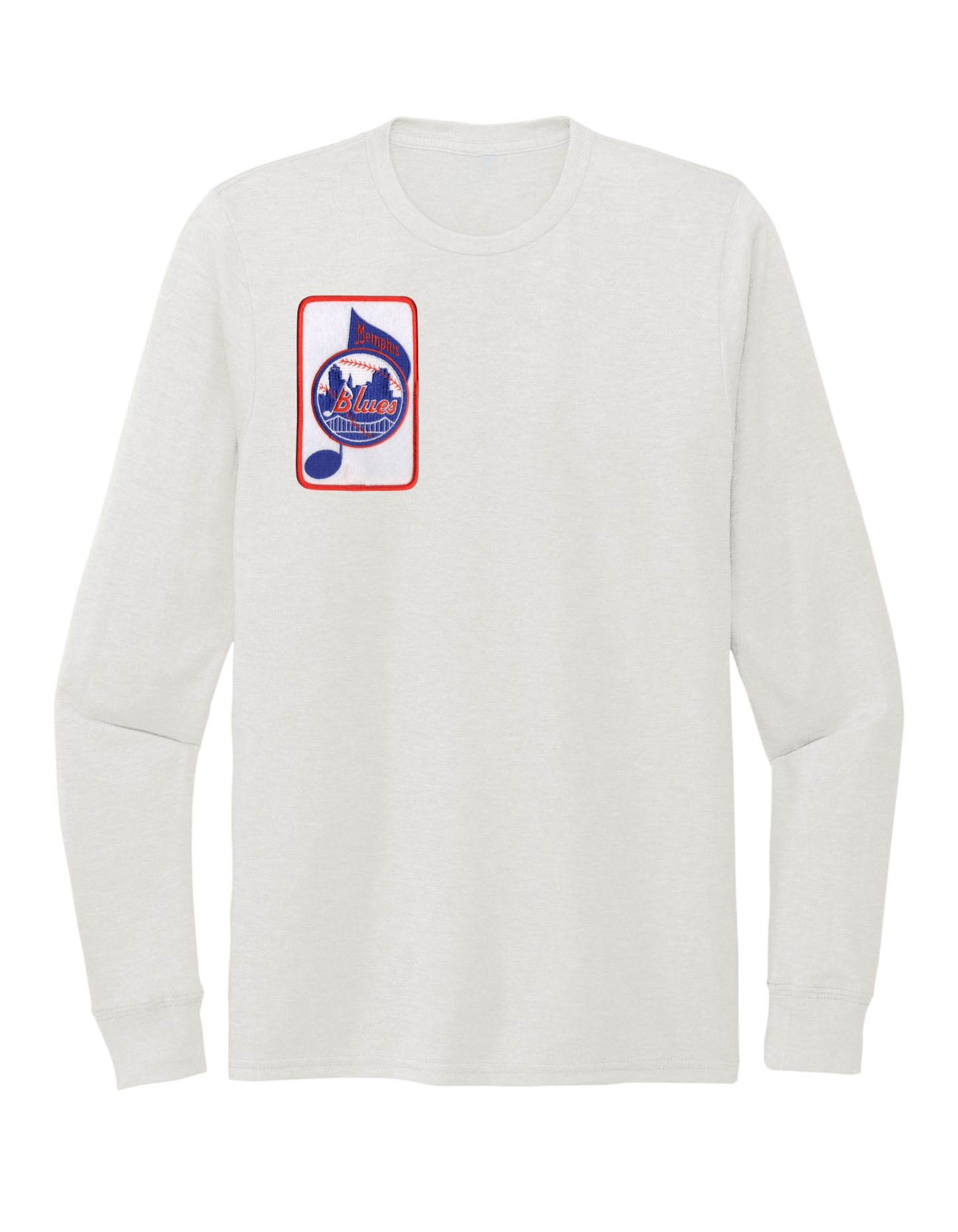 Memphis Blues Long Sleeve - White