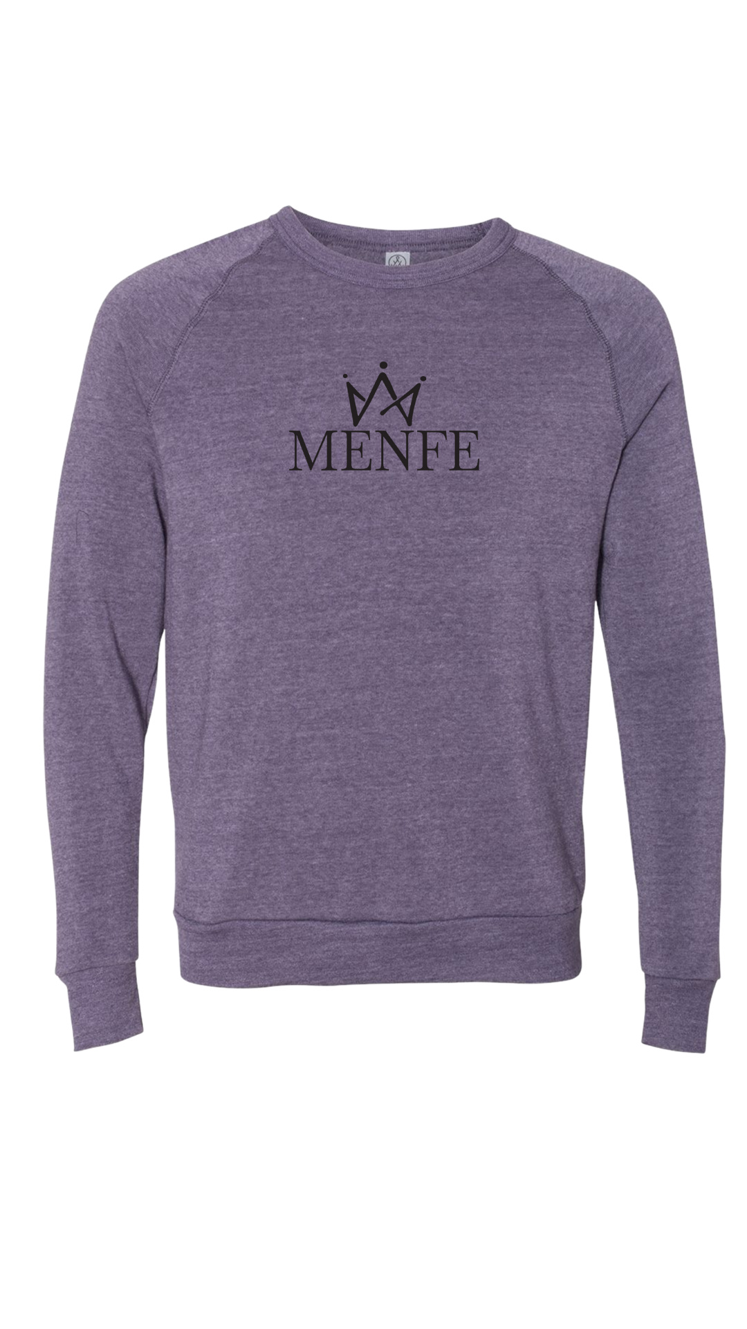 Menfe (Eco-Purple) Original Black Crewneck