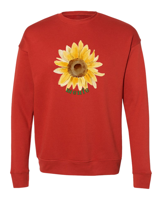 Sunflower Crewneck - Brick