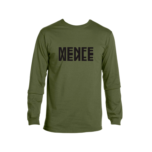 Menfe (Olive) Reflection Longsleeve- Black