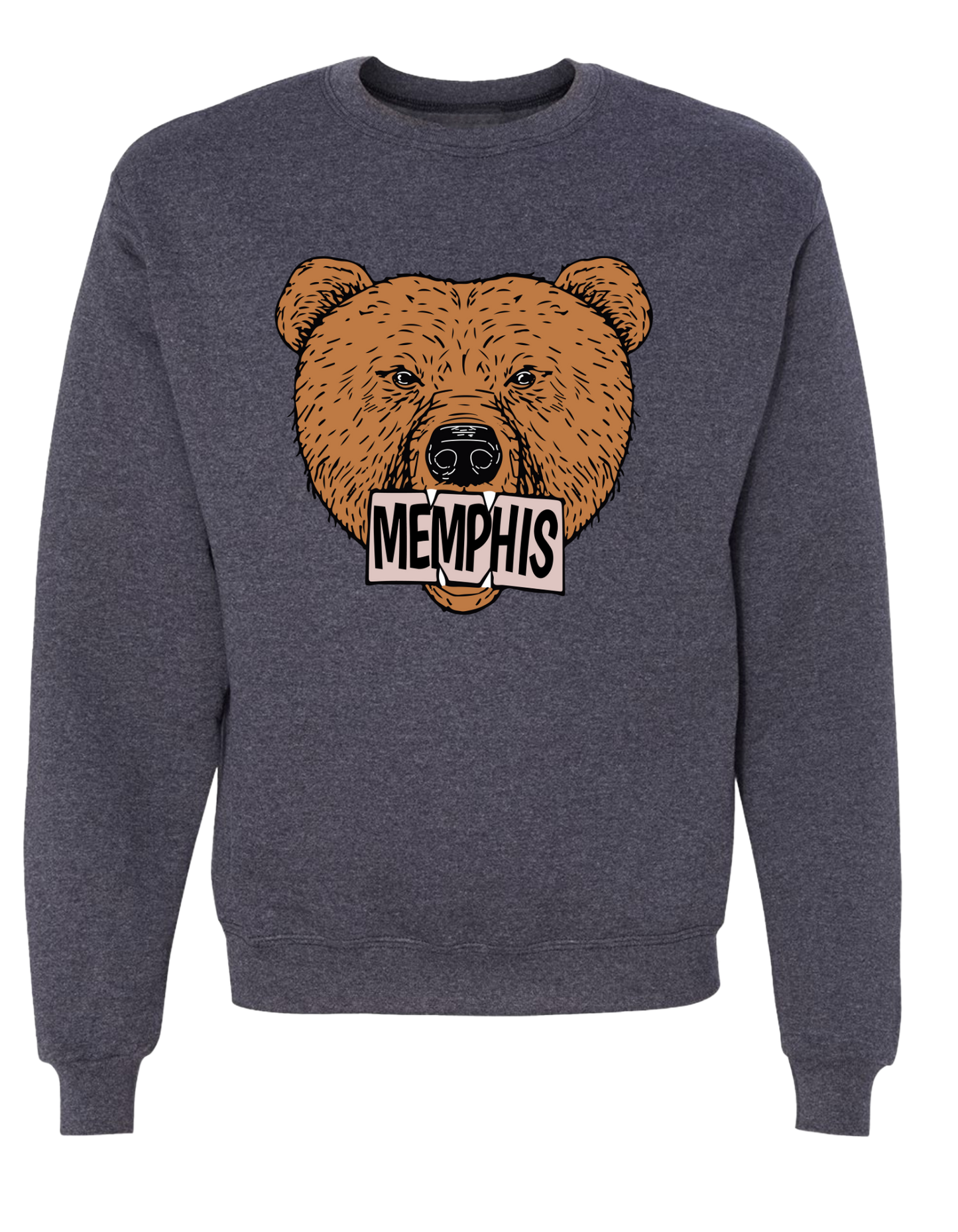 The Grizz Bear Crew - Navy Heather