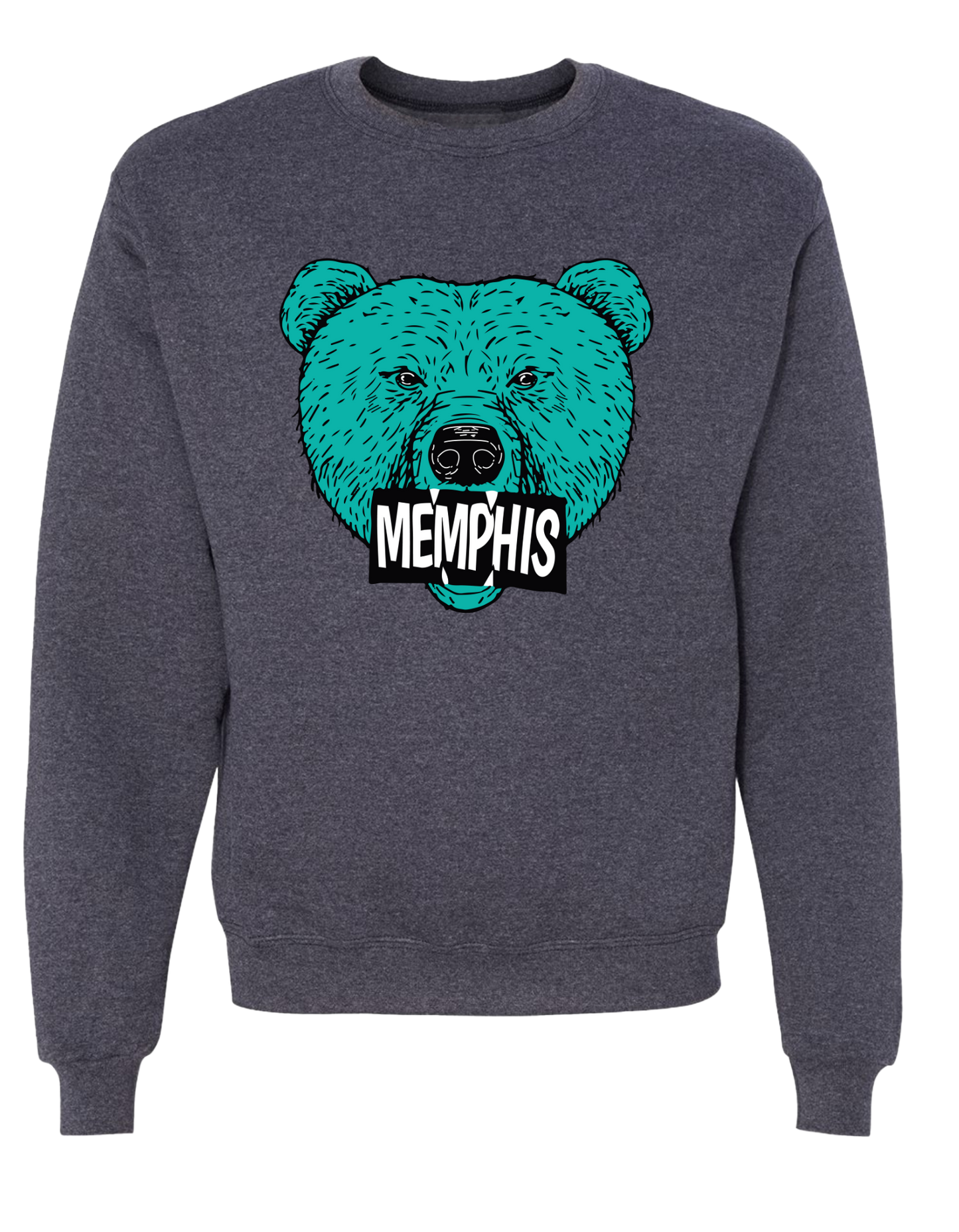 The Grizz Bear Crew - Navy Heather