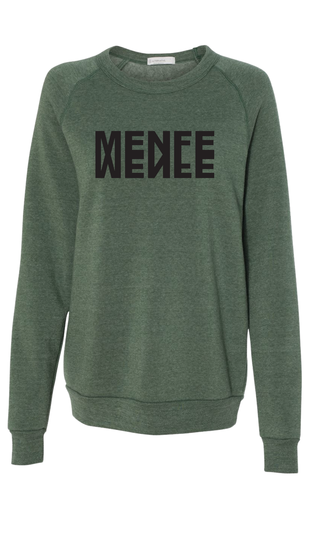 Menfe (Eco-Pine) Reflection Crewneck–Black