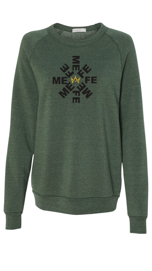 Menfe (Eco-Pine) Wheel Crewneck–Black