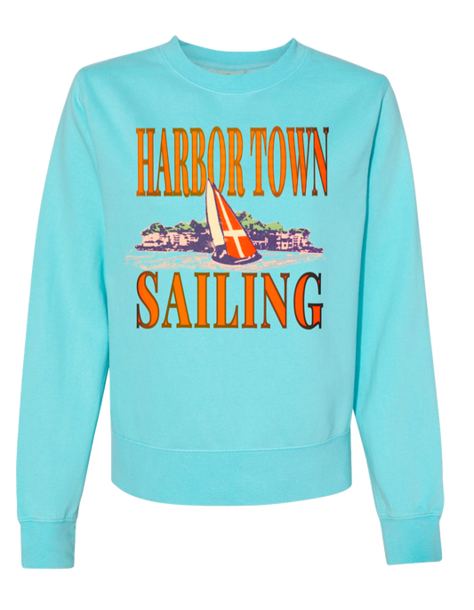 Harbor Town Sailing Crewneck - Lagoon Blue (Women's)