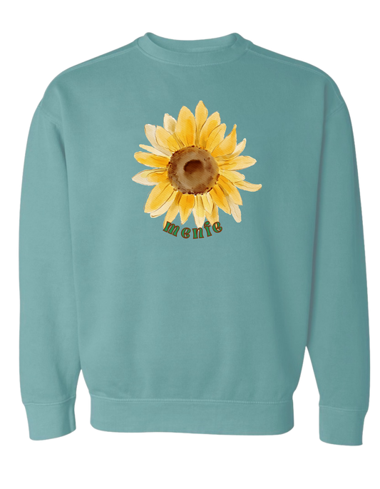 Sunflower Crewneck - Seafoam (Women's)