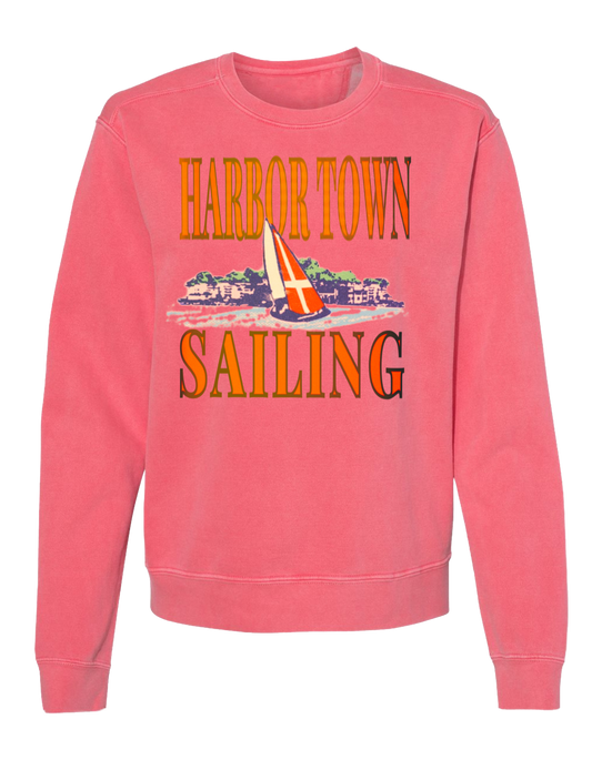 Harbor Town Sailing Crewneck - Bright Salmon (Women's)
