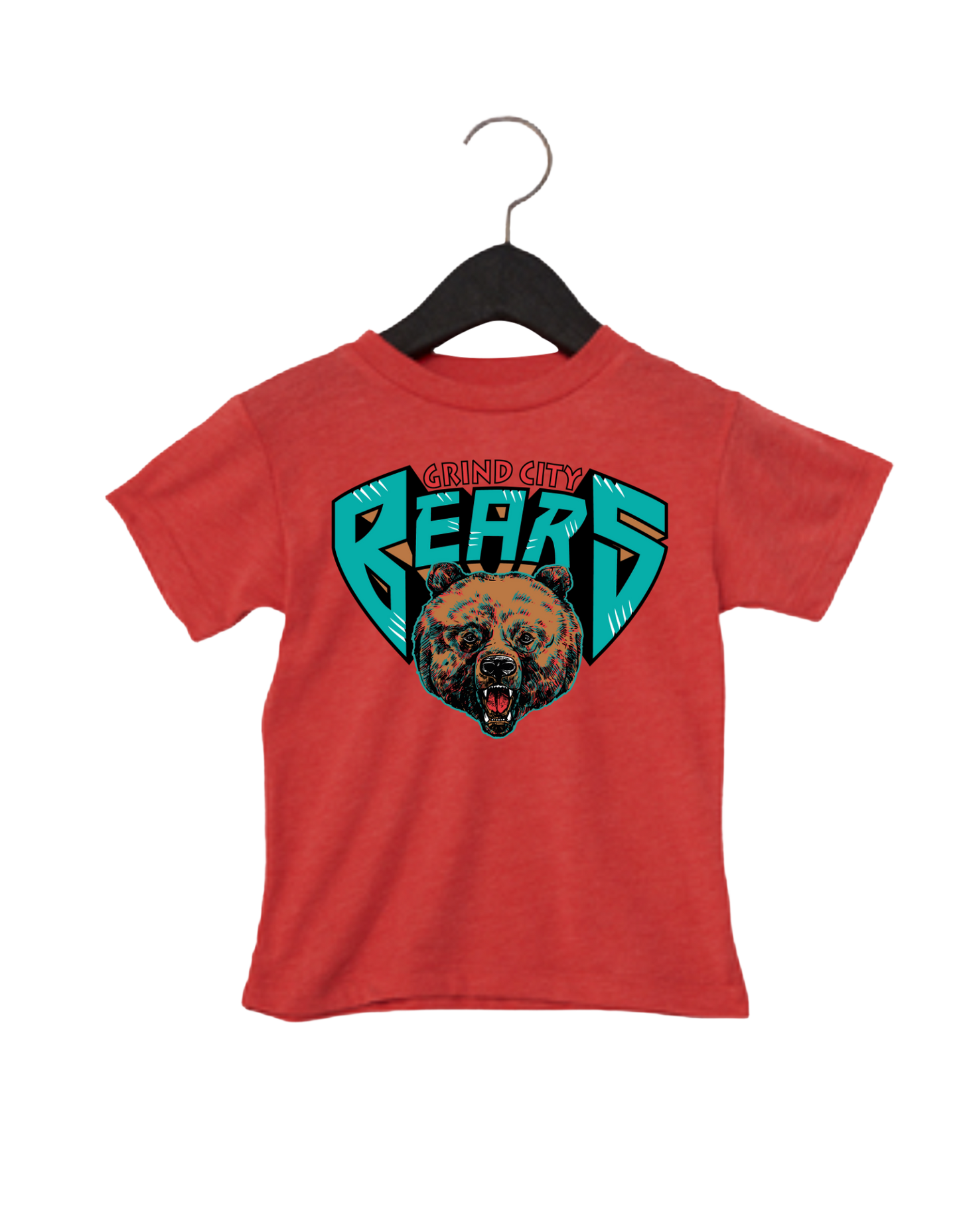 Grind City Bears Tee - Red (Kids)