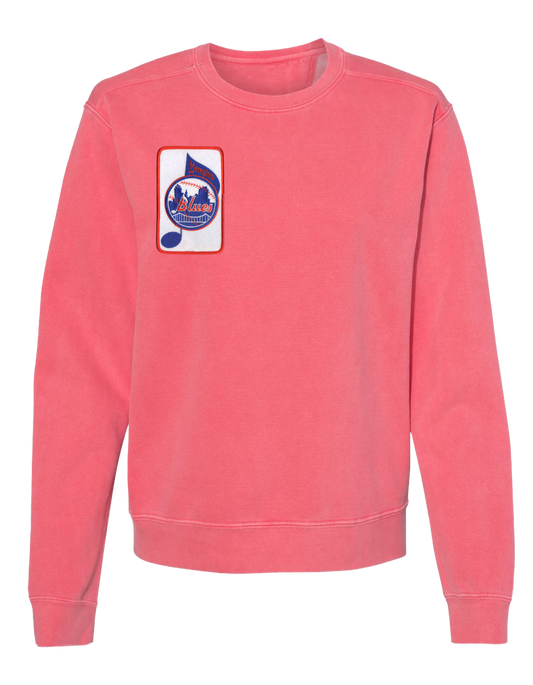 Memphis Blues Crewneck - Bright Salmon (Women's)