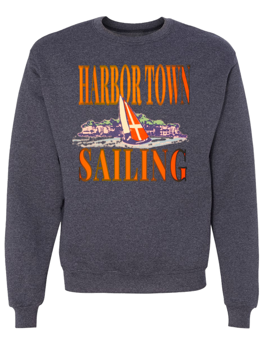 Harbor Town Sailing Crewneck - Navy Heather