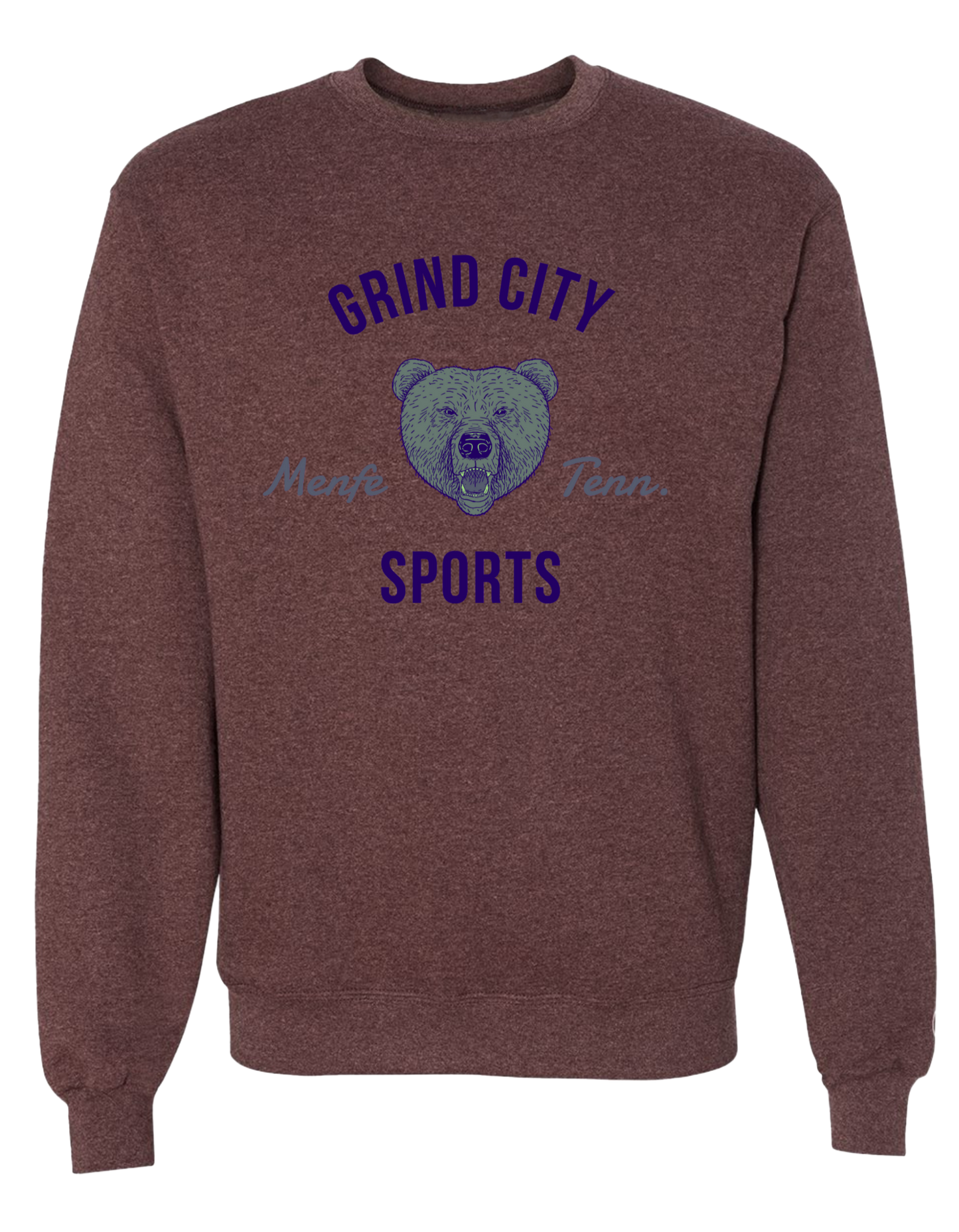 Grind City Sports Crew - Maroon Heather