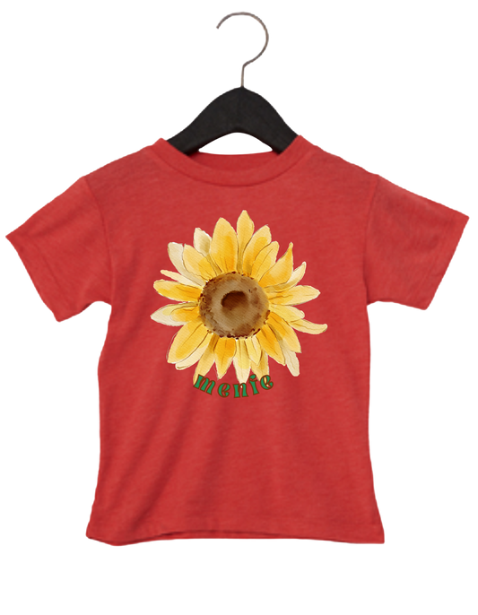 Sunflower Tee - Heather Red (Kids)