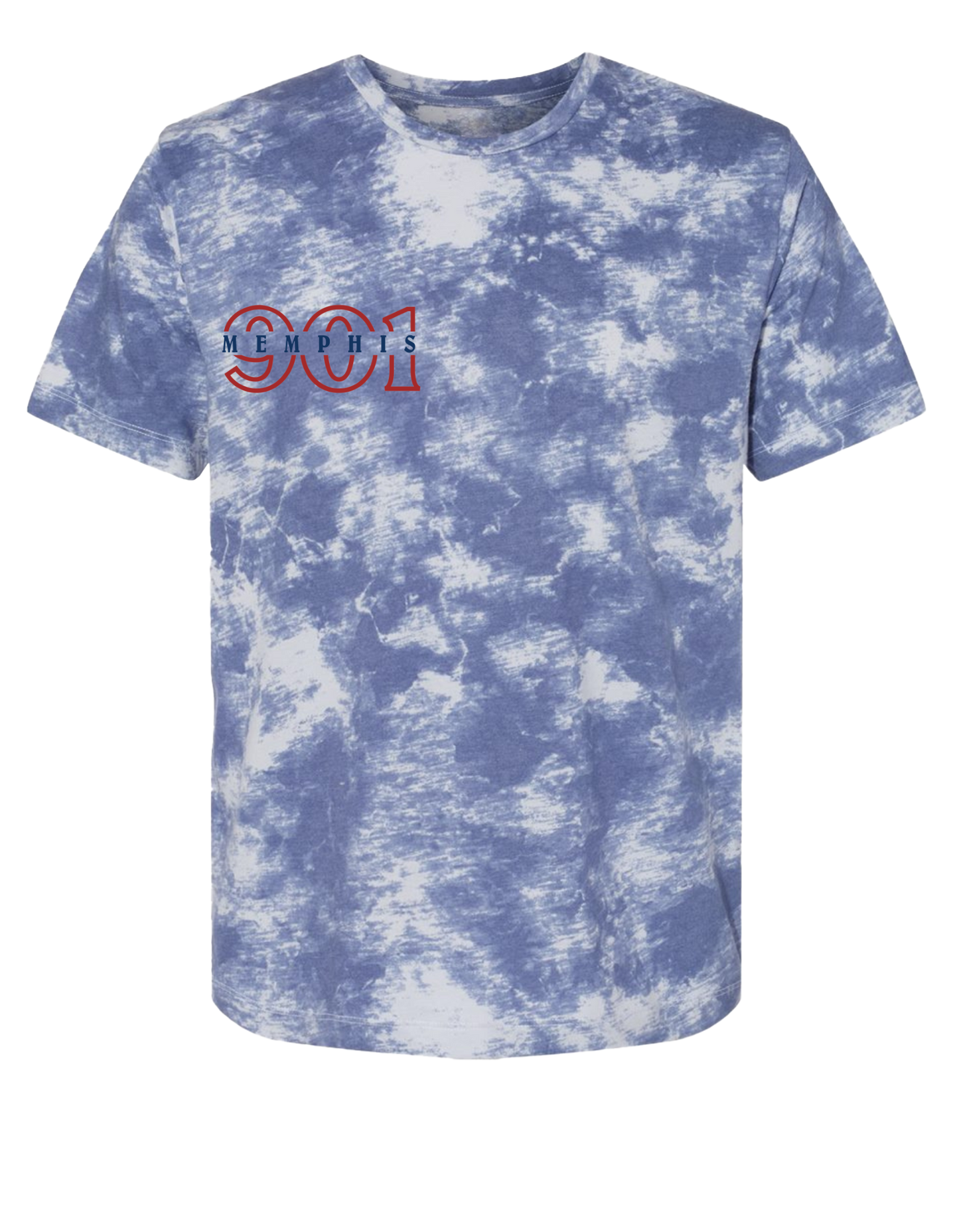 The 901 T-Shirt - Blue Tie Dye