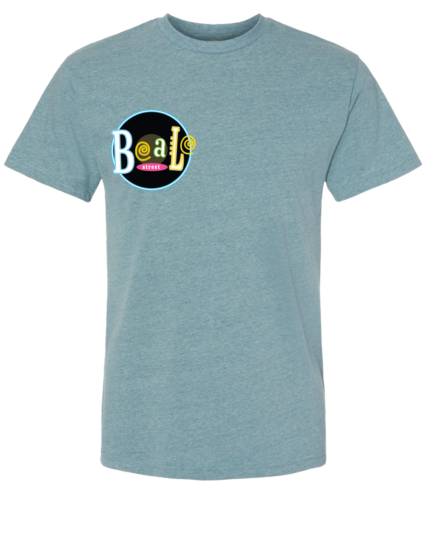 Circle Beale Street T-Shirt - Heather Pacific