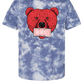 The Grizz Bear T-Shirt - Blue Tie Dye