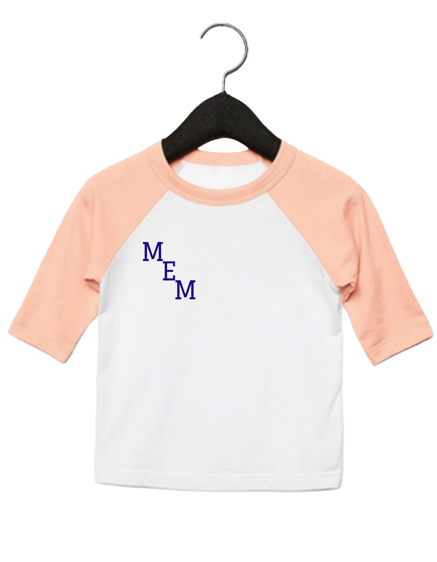 Destination (Pocket) Baseball Tee - Peach (Kids)