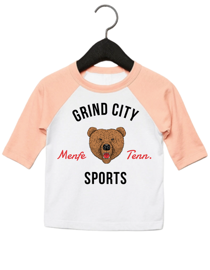 The Grind City Sports - Peach Baseball Tee (Kids)