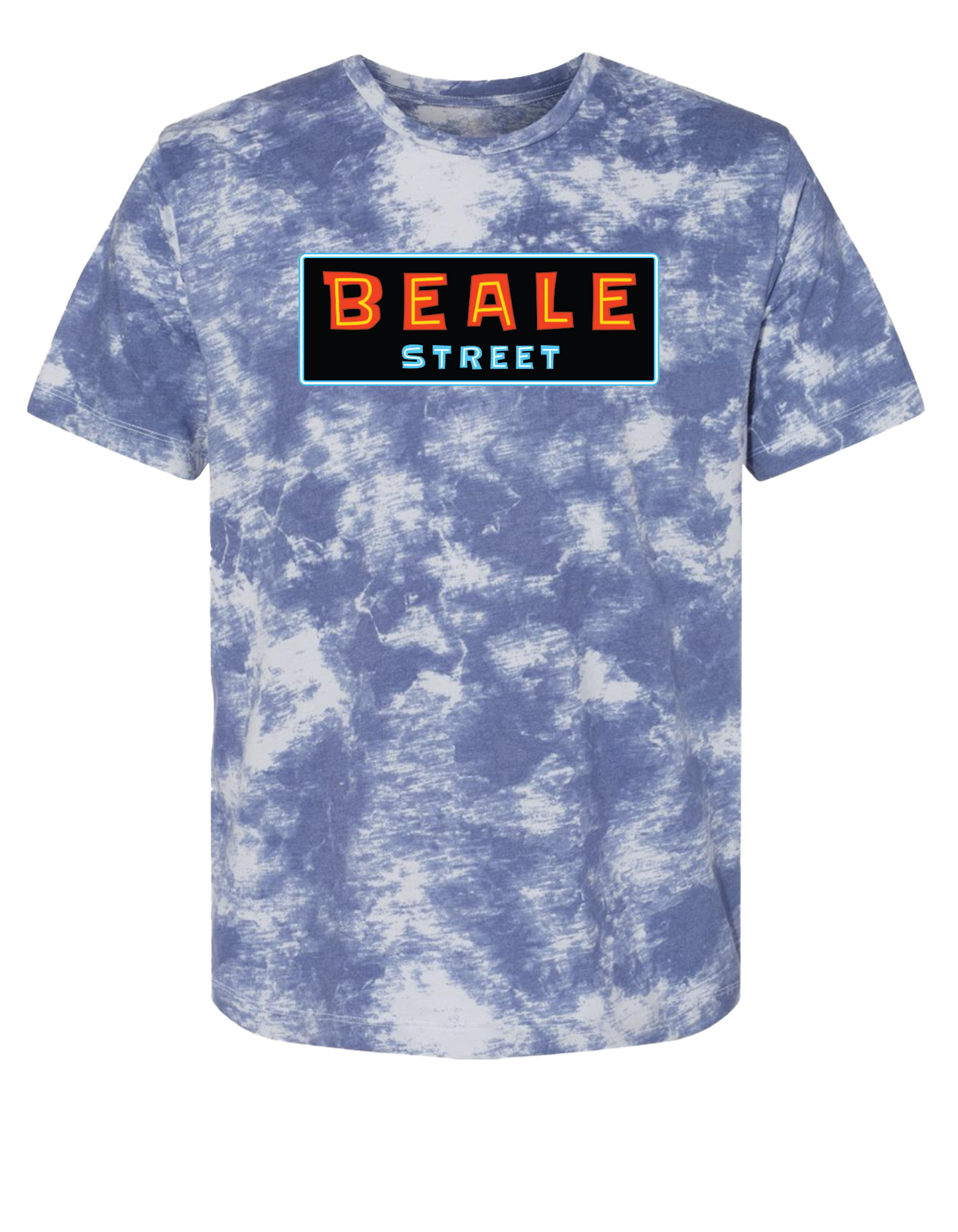 Beale Street T-Shirt - Blue Tie Dye