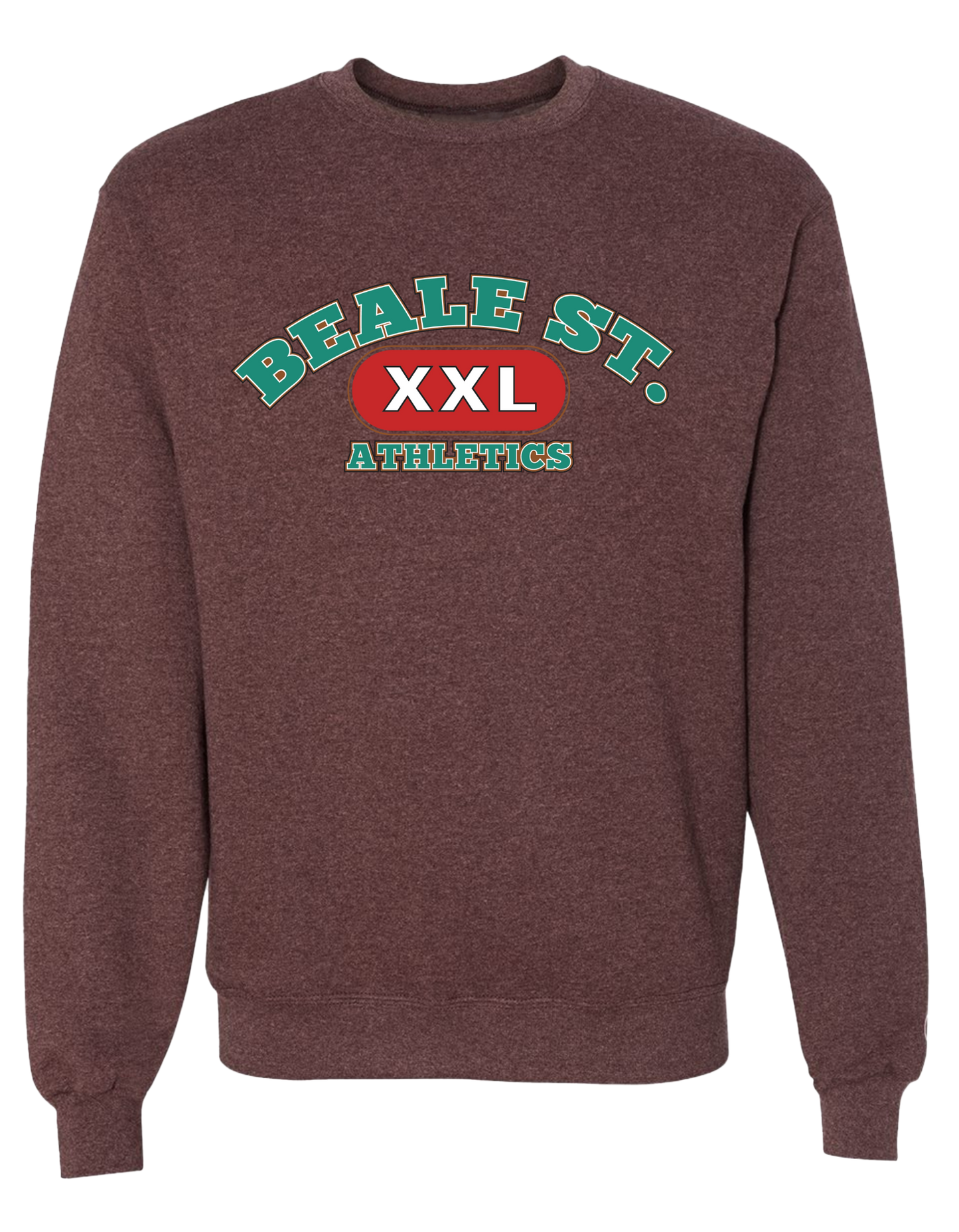 Beale Street Athletics Crew - Maroon Heather