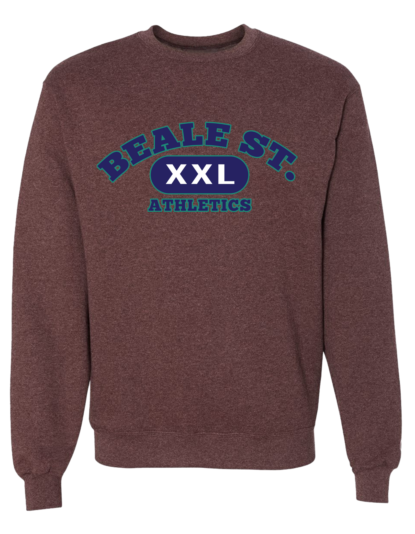 Beale Street Athletics Crew - Maroon Heather