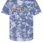 Tropical Menfe T-Shirt - Blue Tie Dye