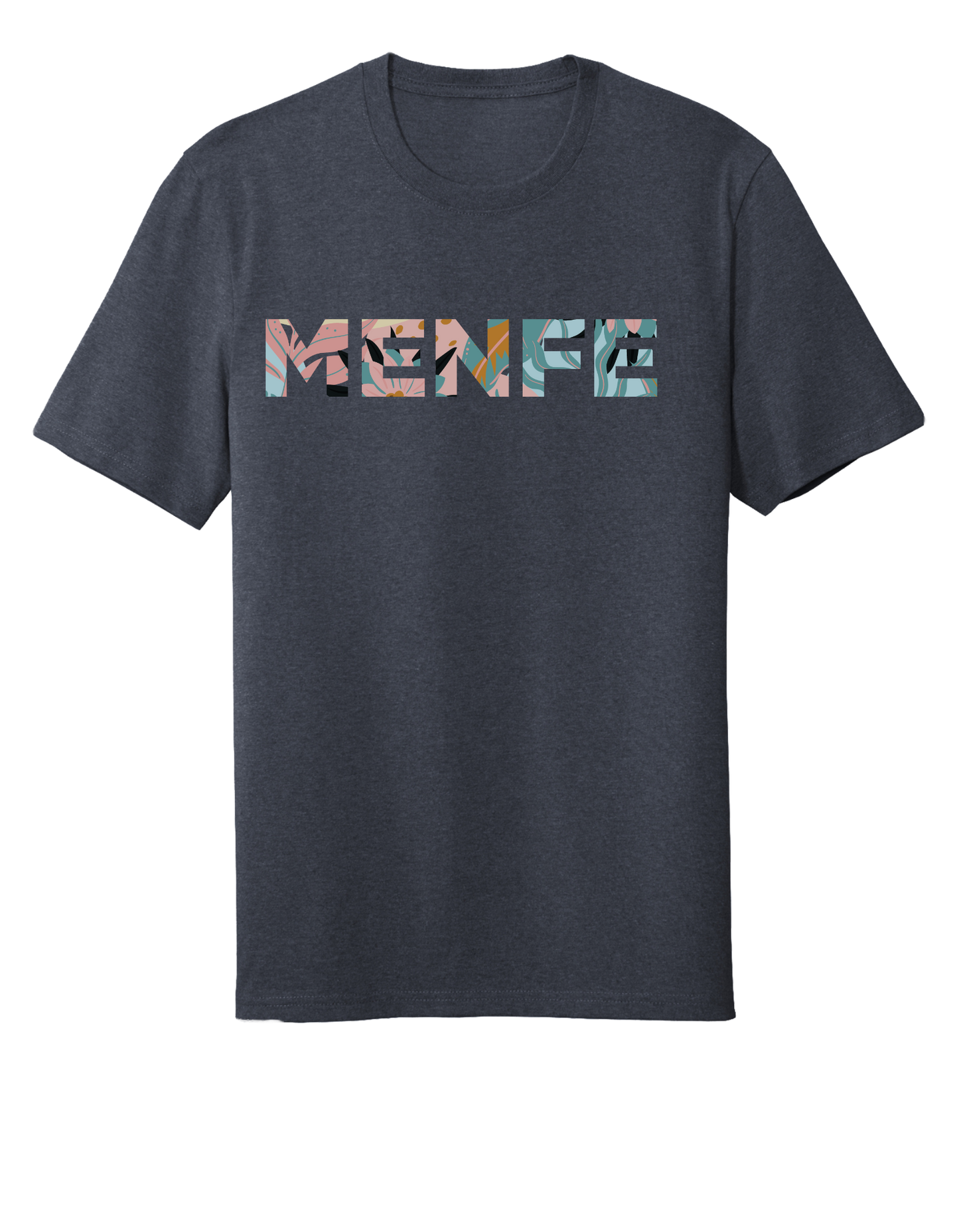 Tropical Menfe T-Shirt - Navy Heather
