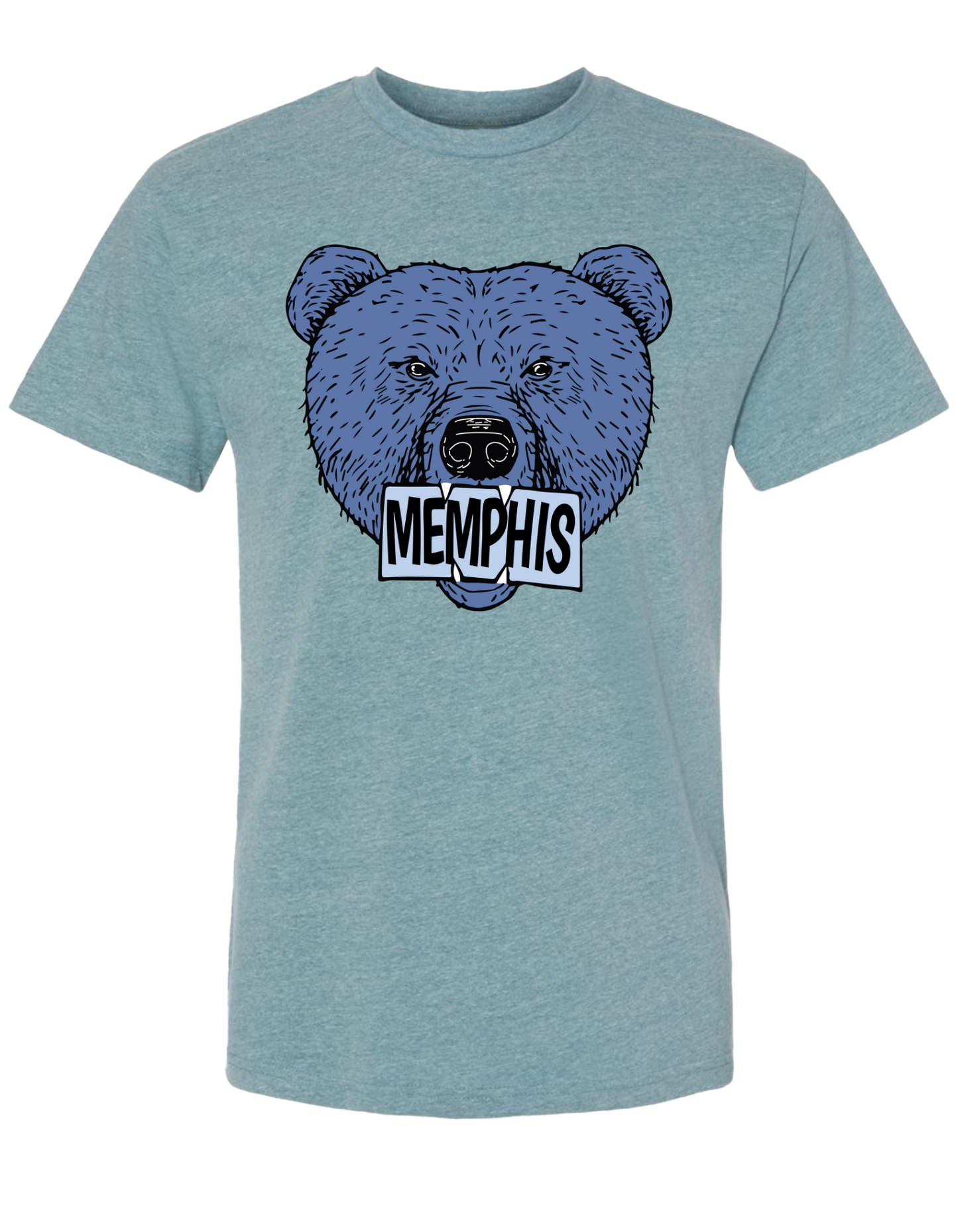 The Grizz Bear T-Shirt - Heather Pacific