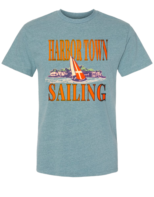Harbor Town Sailing T-Shirt - Heather Pacific