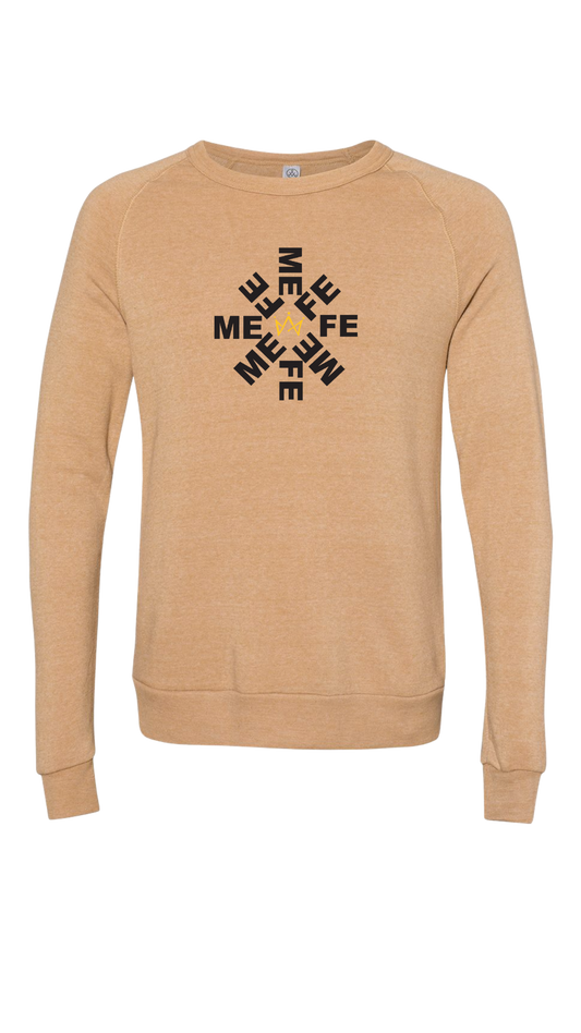 Menfe (Eco-Camel) Wheel Crewneck–Black