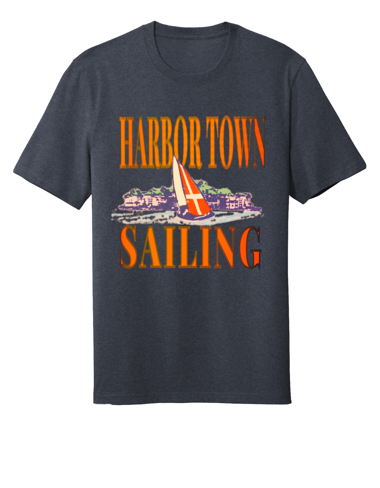 Harbor Town Sailing T-Shirt - Navy Heather