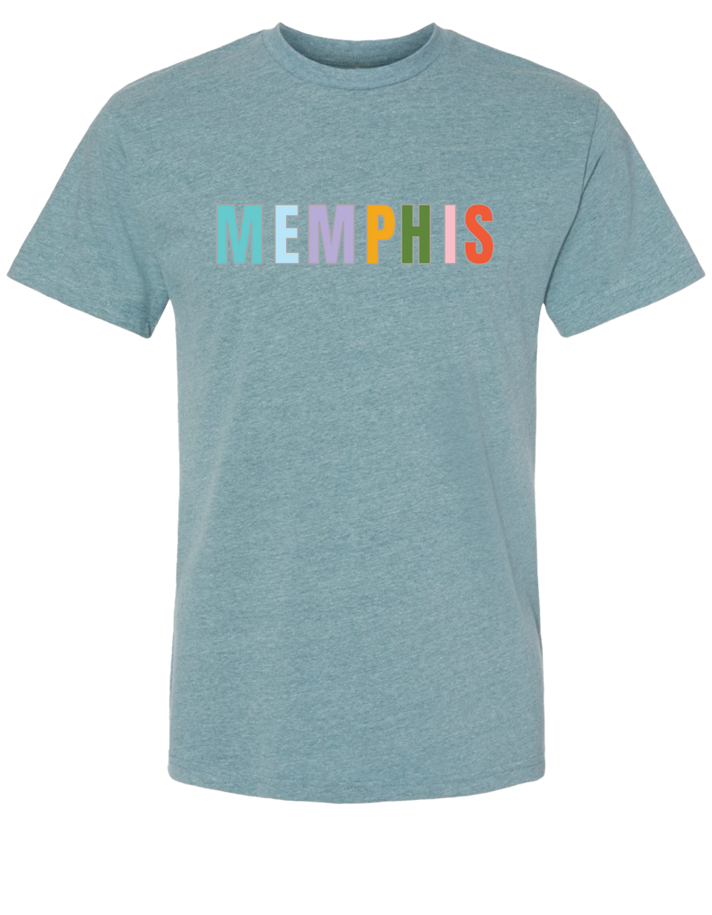 All Memphis T-Shirt - Heather Pacific