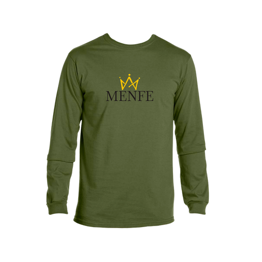 Menfe (Olive) Original Gold Longsleeve - Black