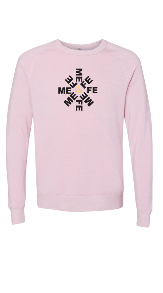 Menfe (Rose) Wheel Crewneck–Black